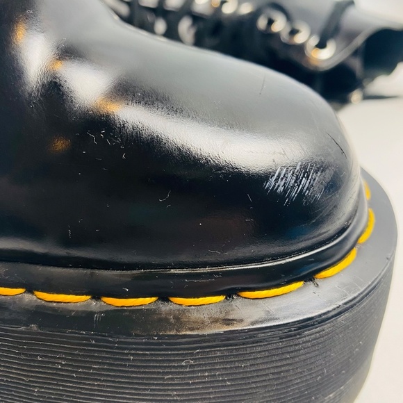 DR MARTENS Jadon Max Boot Women's Platform Black Buttero Size 7 - Picture 10 of 11